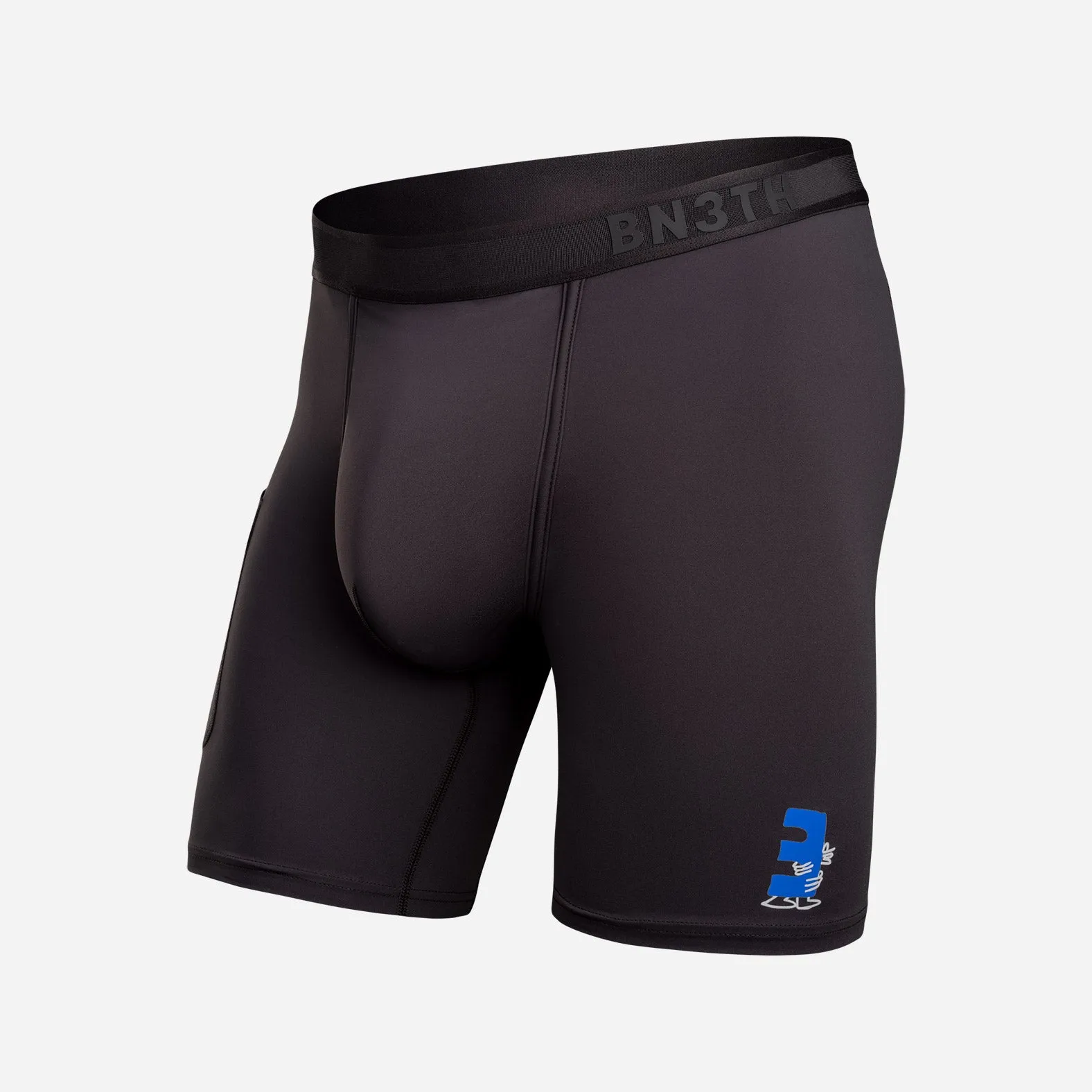 Pro Ultra Liner Short With Pocket: Lucas Beaufort - Black sold by BN3TH