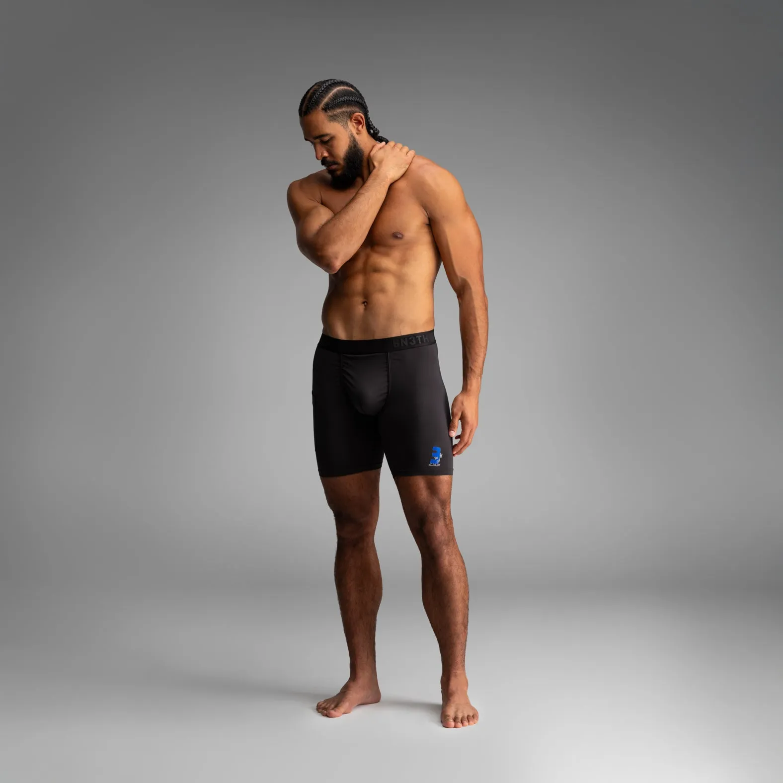 Pro Ultra Liner Short With Pocket: Lucas Beaufort - Black sold by BN3TH product image thumbnail 2