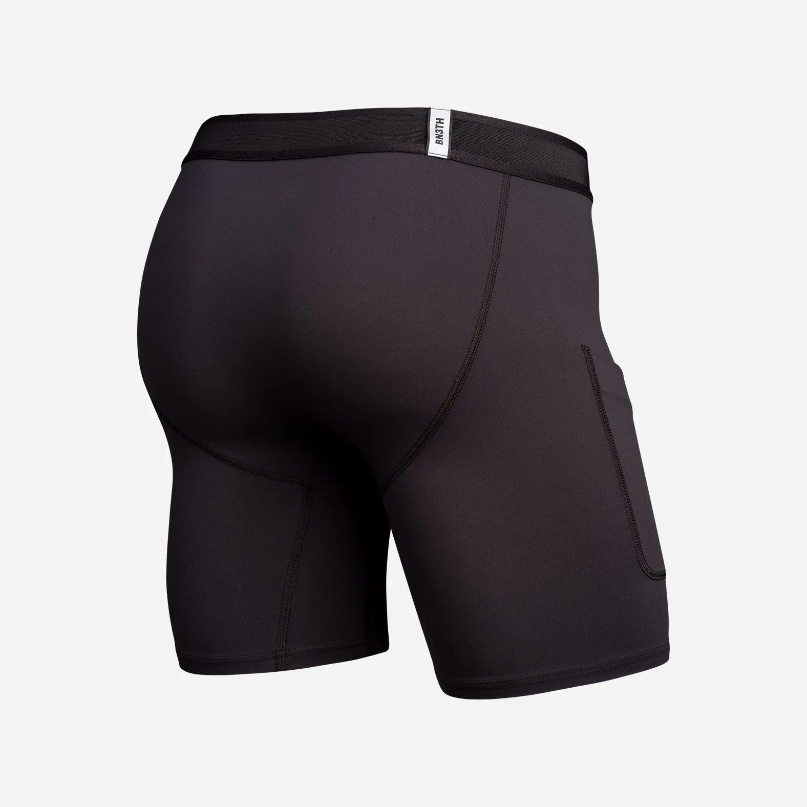 Pro Ultra Liner Short With Pocket: Lucas Beaufort - Black sold by BN3TH product image thumbnail 3