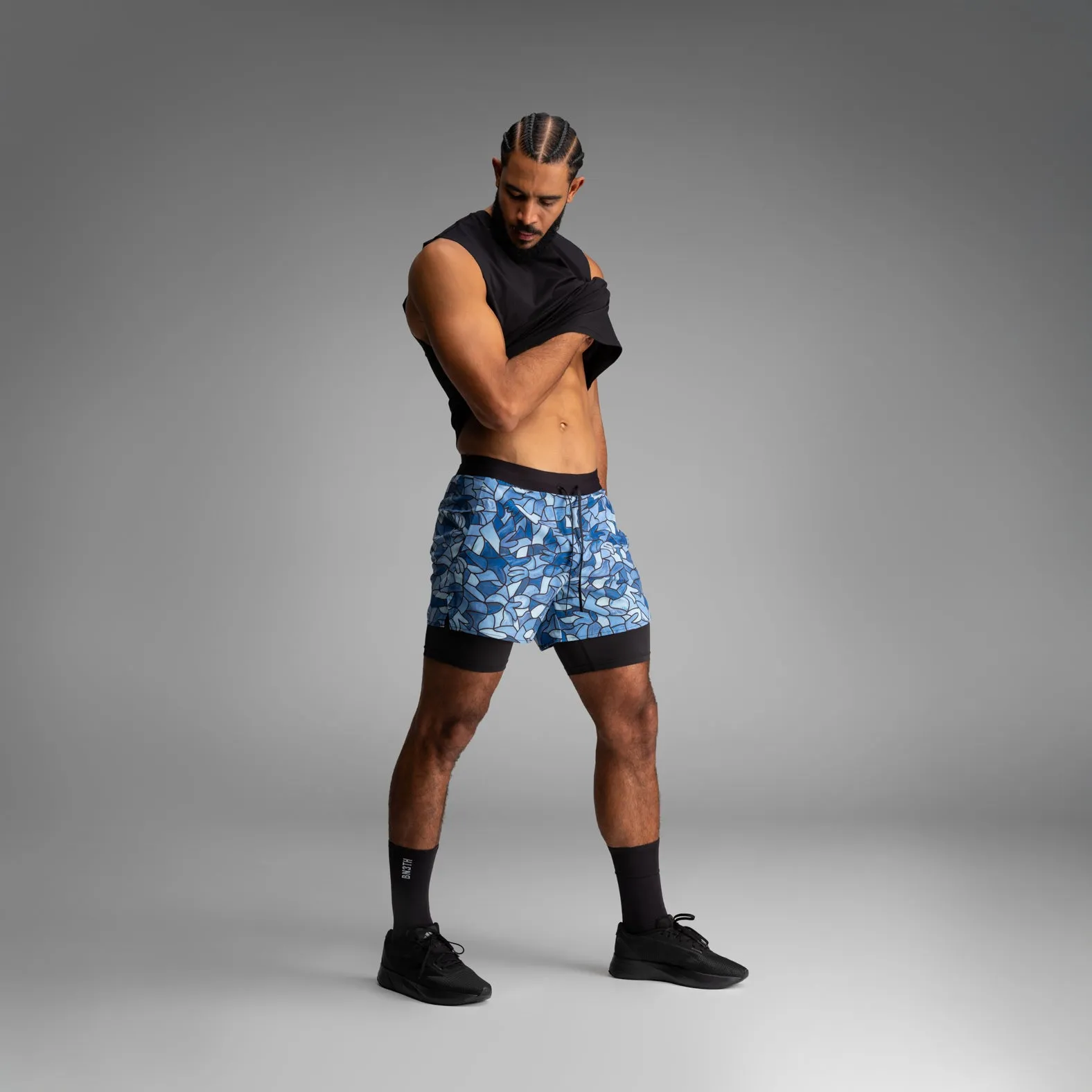 Session 2N1 Training Short 5" : Lucas Beaufort - Paint Blue sold by BN3TH product image thumbnail 5