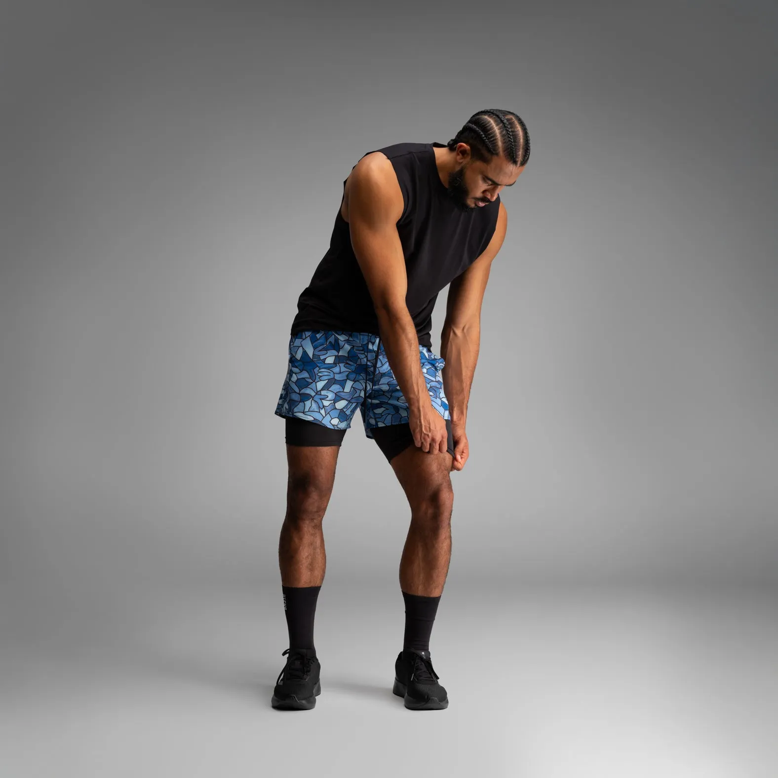 Session 2N1 Training Short 5" : Lucas Beaufort - Paint Blue sold by BN3TH product image thumbnail 2