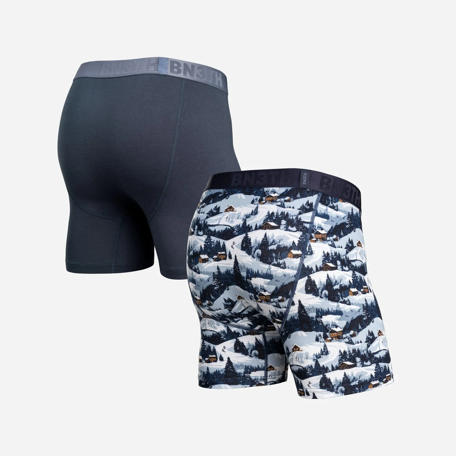 Essentials Boxer Brief: Midnight Navy/Winter Town 2 Pack sold by BN3TH product image thumbnail 3