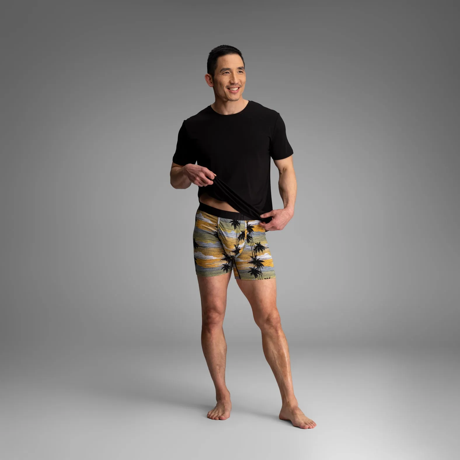 Essentials Boxer Brief: Black/Palm Tree Horizon 2 Pack sold by BN3TH product image thumbnail 2