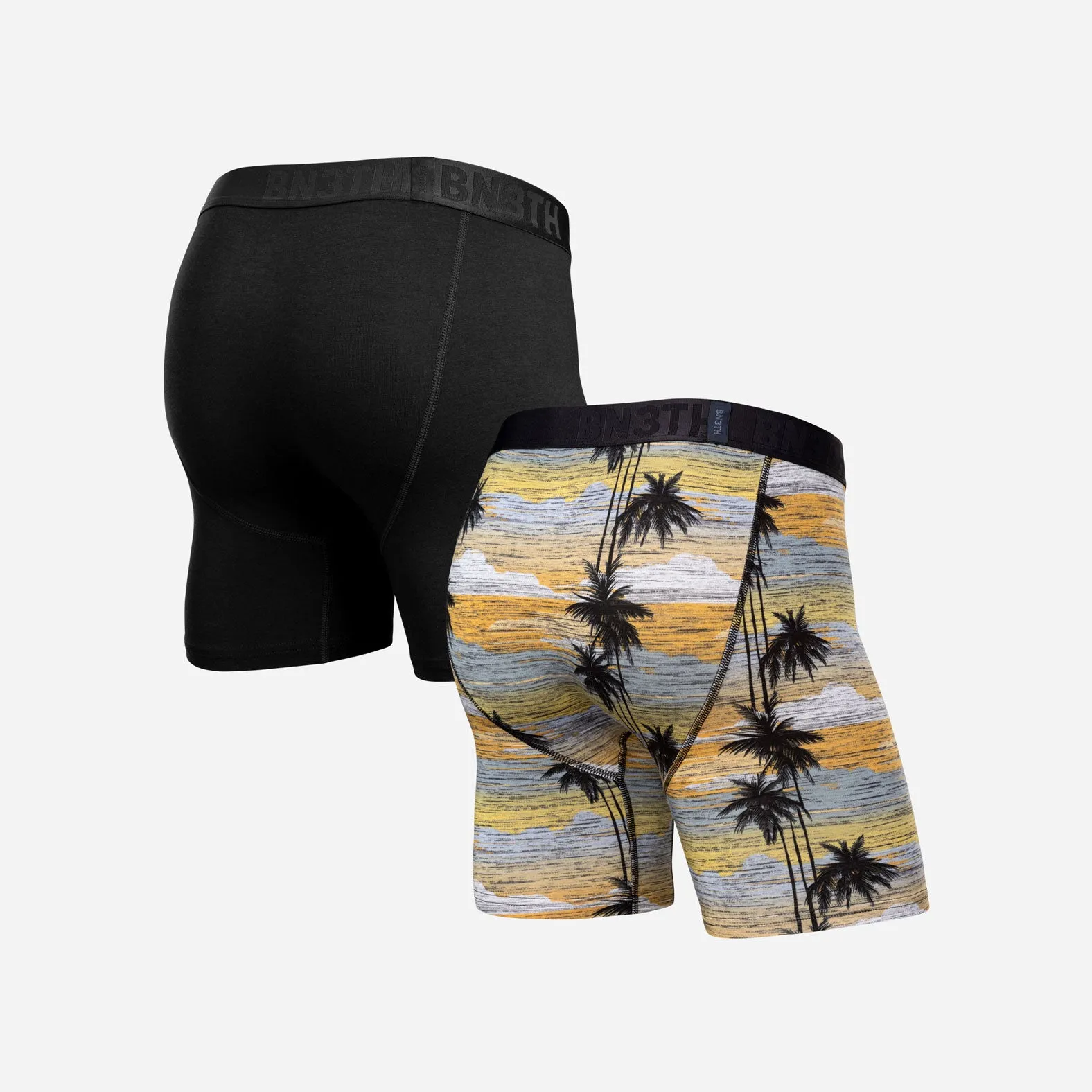 Essentials Boxer Brief: Black/Palm Tree Horizon 2 Pack sold by BN3TH product image thumbnail 3