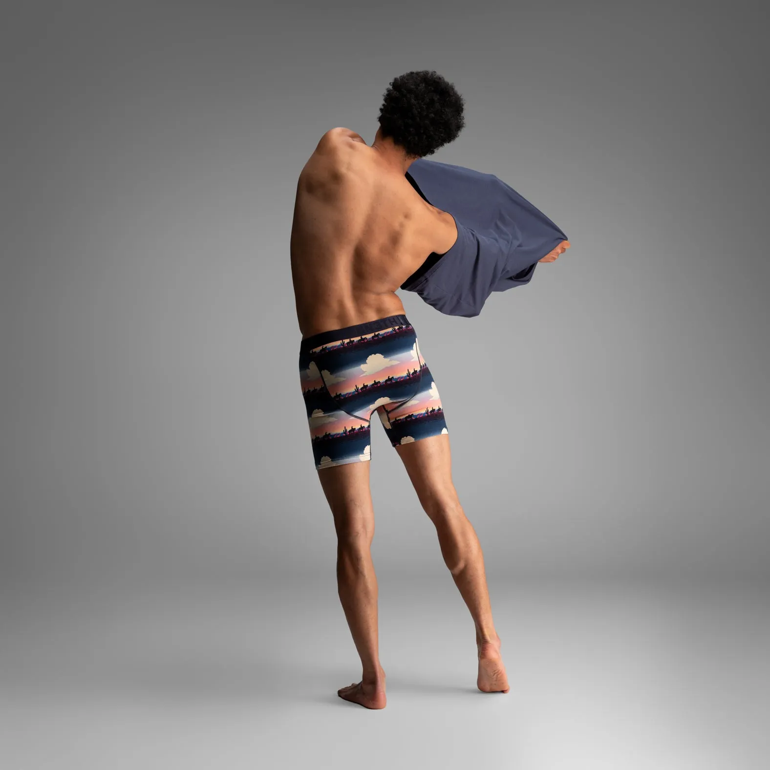 Essentials Boxer Brief: Cloudy Range - Pink sold by BN3TH product image thumbnail 5
