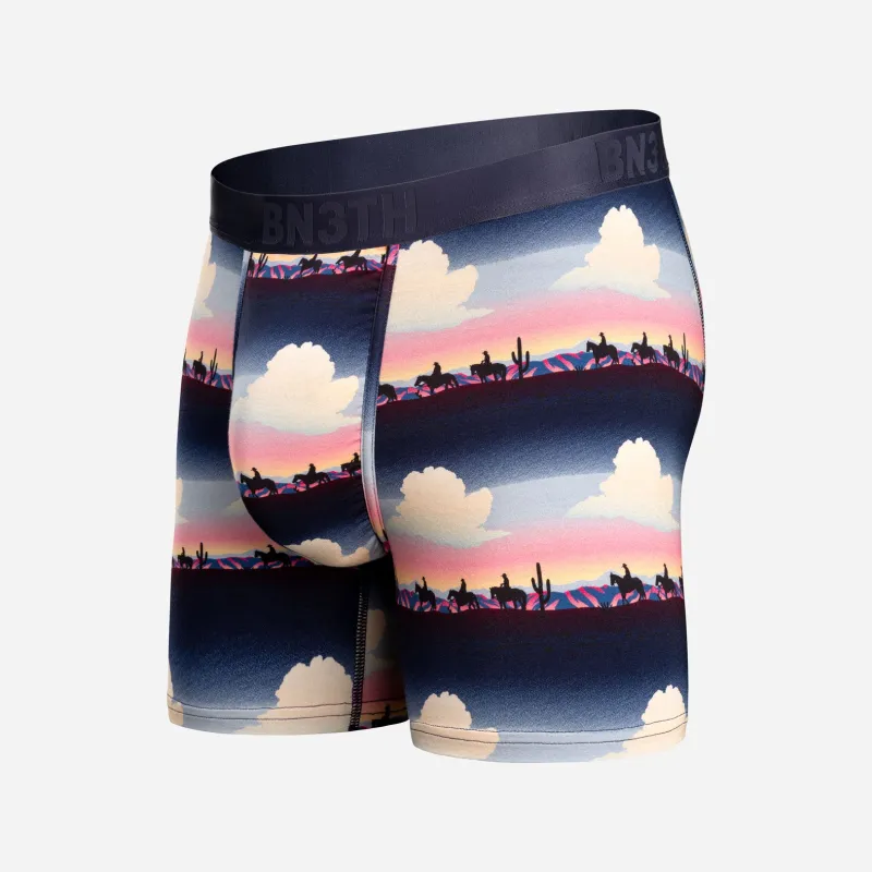 Essentials Boxer Brief: Cloudy Range - Pink made by BN3TH