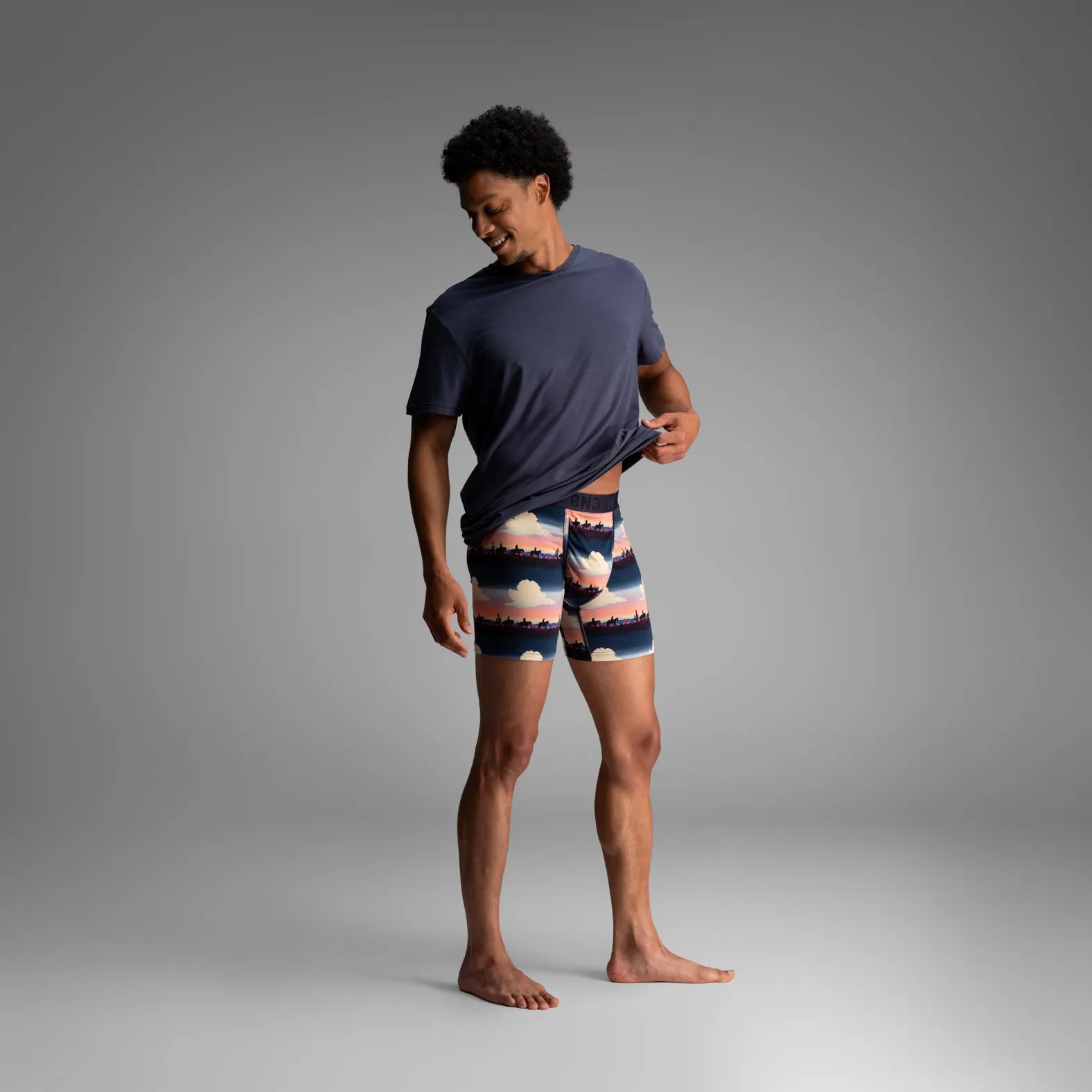 Essentials Boxer Brief: Cloudy Range - Pink sold by BN3TH product image thumbnail 4