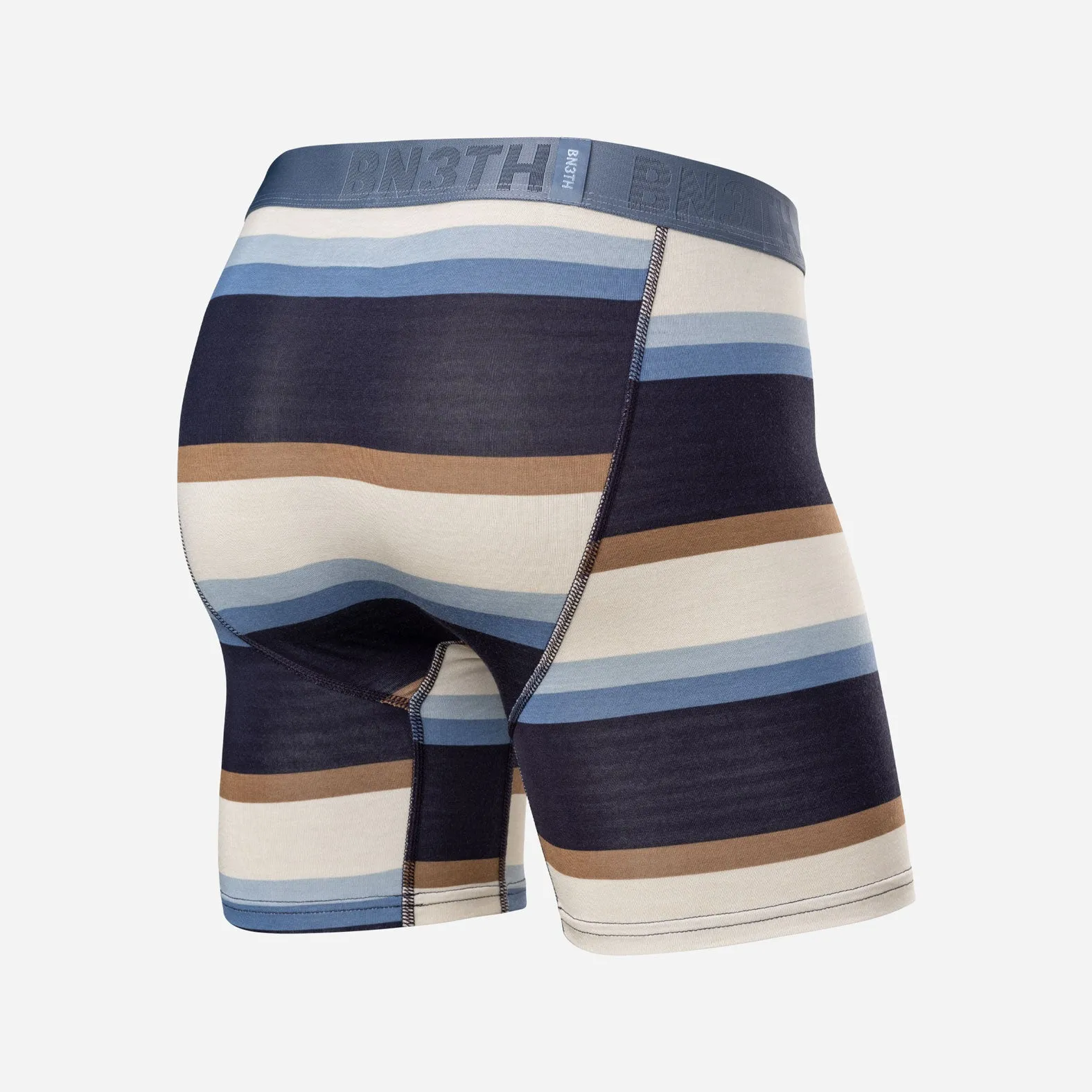 Essentials Boxer Brief: Retro Wide Stripe - Dark Navy sold by BN3TH product image thumbnail 3