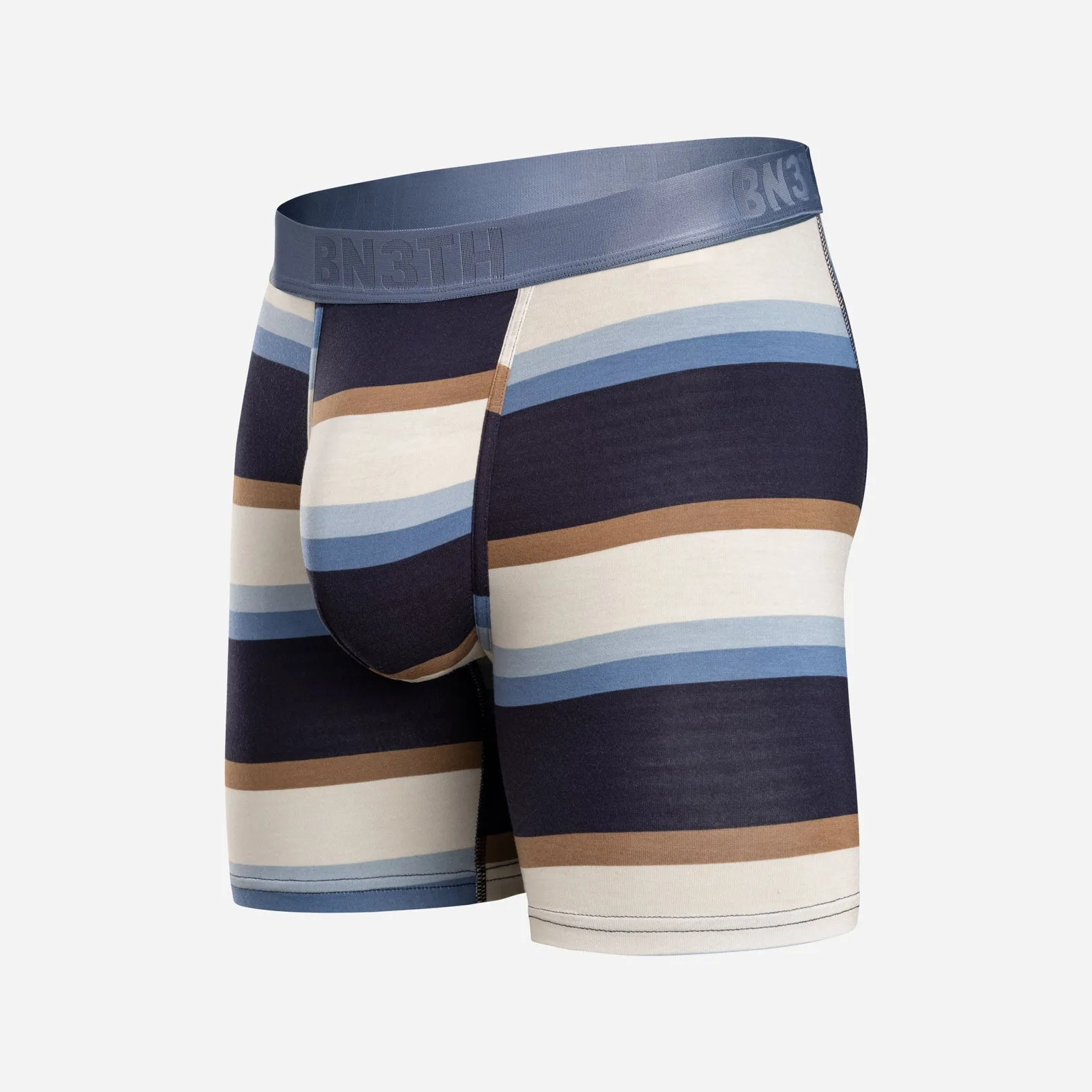 Essentials Boxer Brief: Retro Wide Stripe - Dark Navy sold by BN3TH