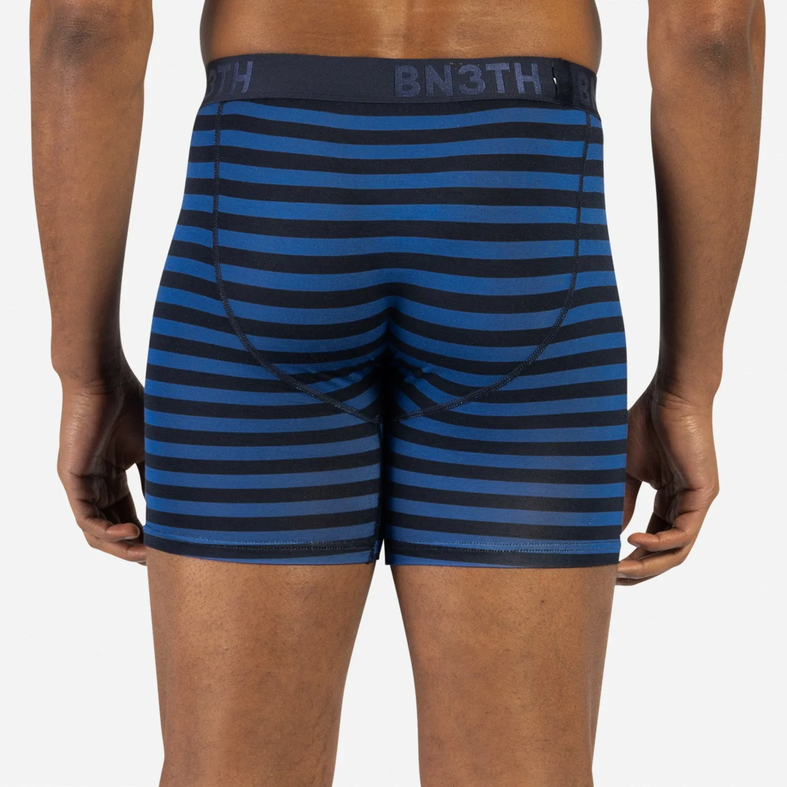 CLASSIC BOXER BRIEF WITH FLY: TRADITIONAL STRIPE QUARTZ sold by BN3TH product image thumbnail 4