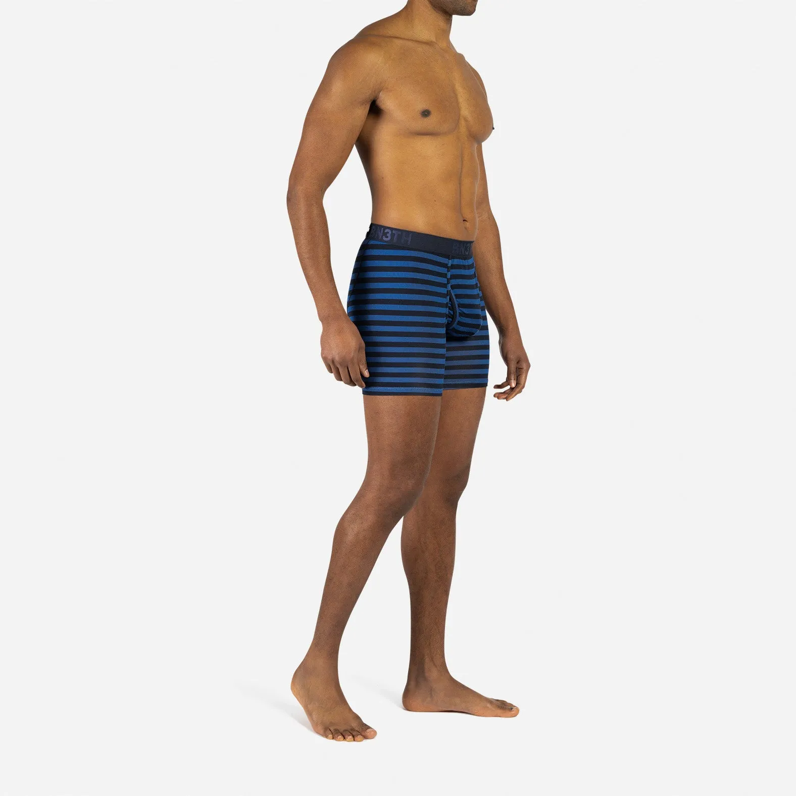 CLASSIC BOXER BRIEF WITH FLY: TRADITIONAL STRIPE QUARTZ sold by BN3TH product image thumbnail 5