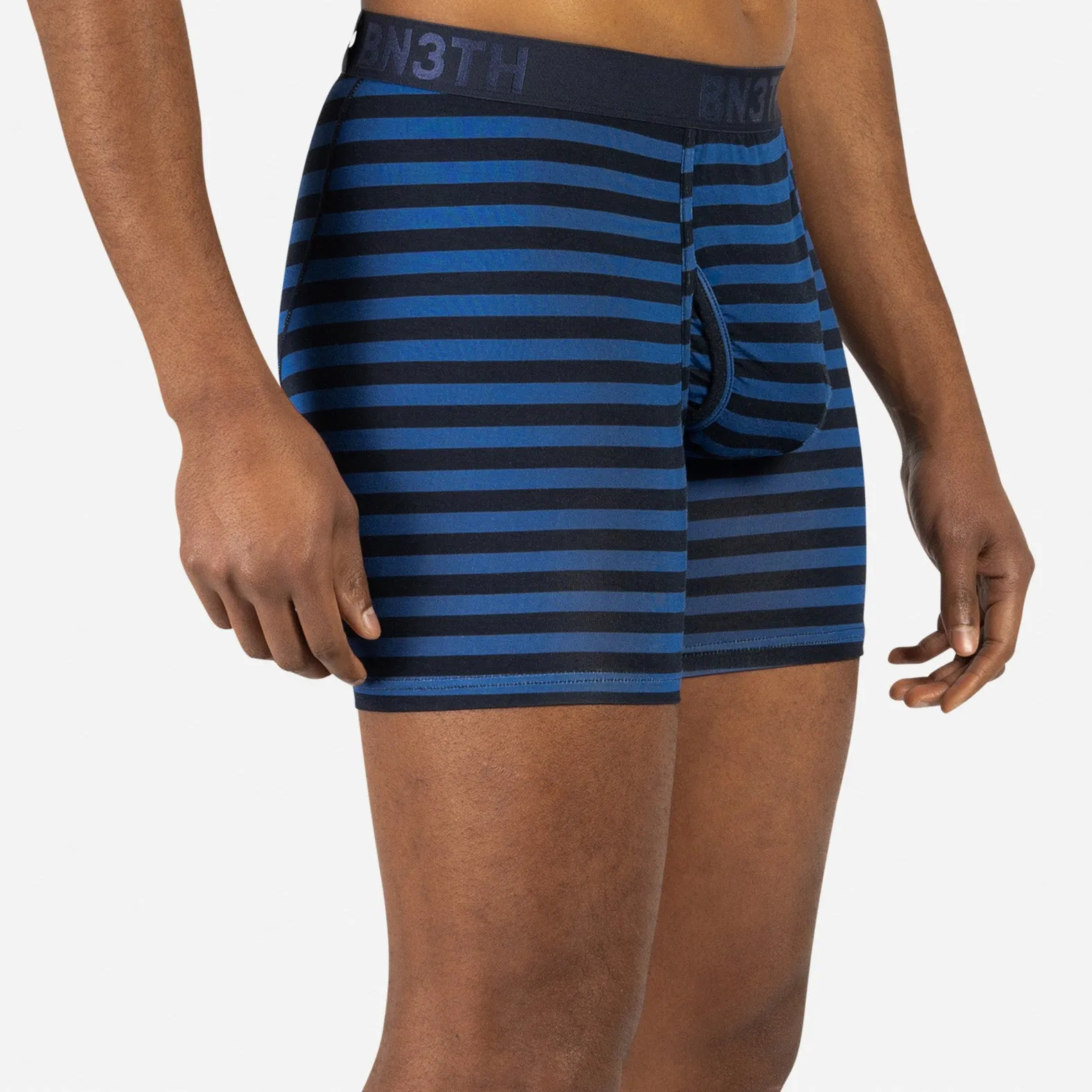 CLASSIC BOXER BRIEF WITH FLY: TRADITIONAL STRIPE QUARTZ sold by BN3TH product image thumbnail 2