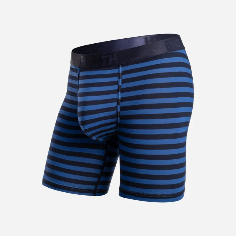 CLASSIC BOXER BRIEF WITH FLY: TRADITIONAL STRIPE QUARTZ sold by BN3TH