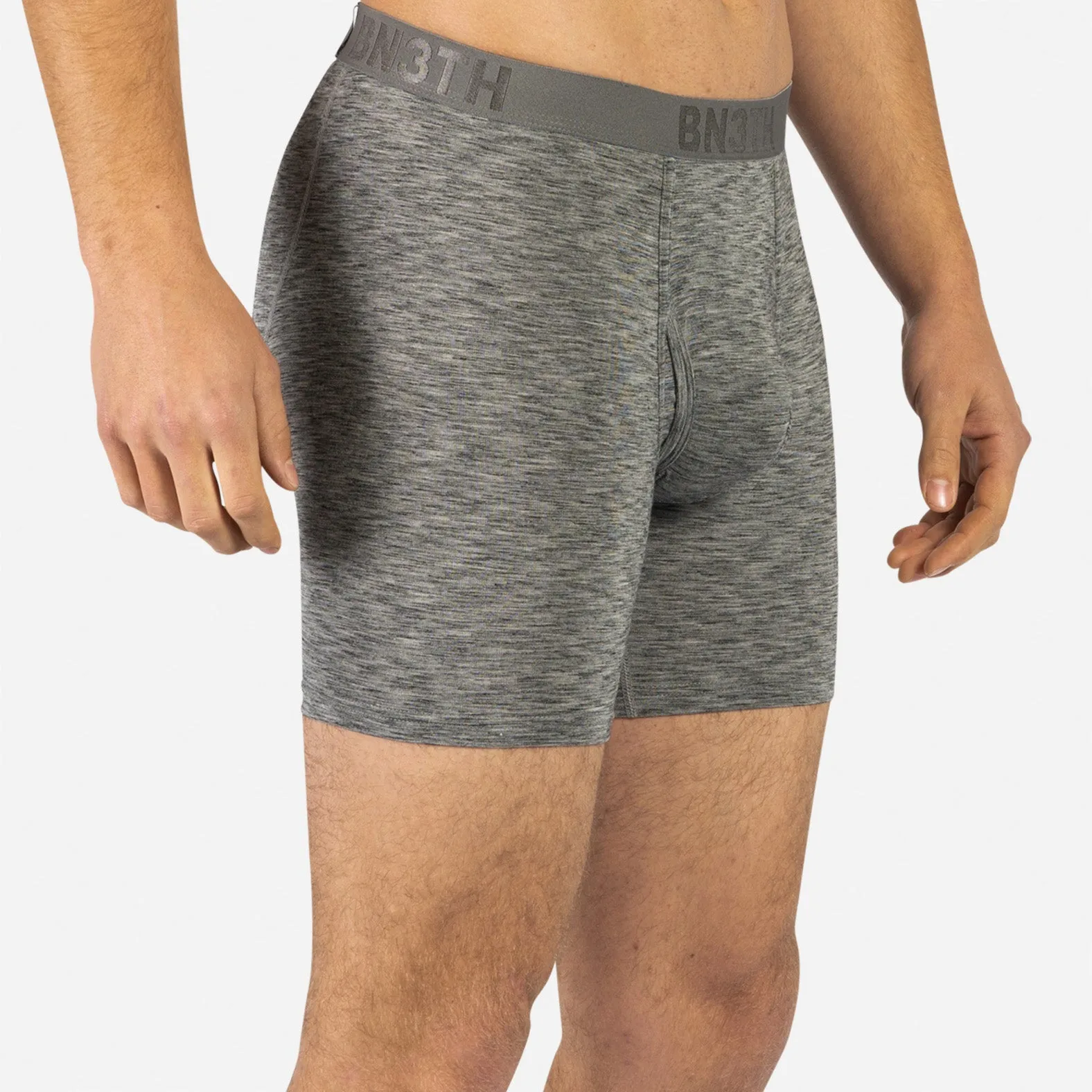 CLASSIC BOXER BRIEF WITH FLY: HEATHER CHARCOAL sold by BN3TH product image thumbnail 2