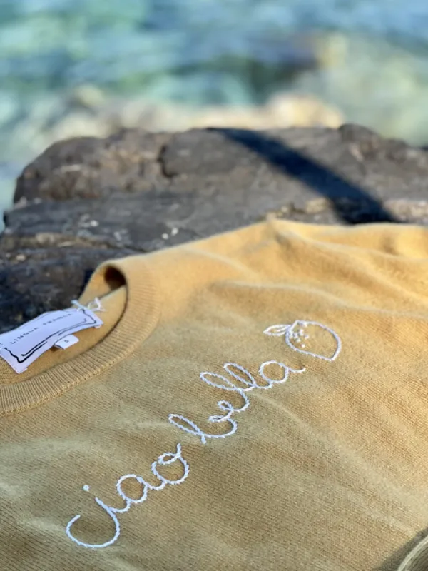 "ciao bella" Short Sleeve sold by Lingua Franca NYC