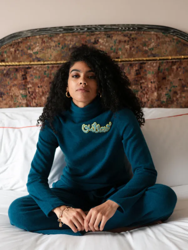 "outlaw" Patch Turtleneck made by Lingua Franca NYC