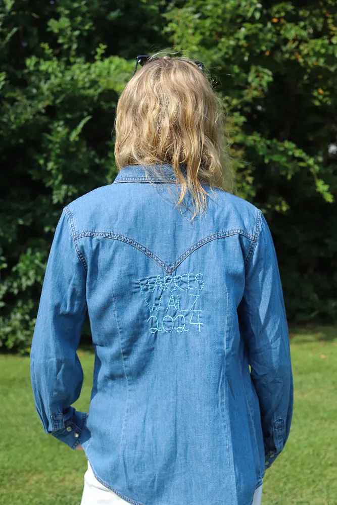 "harris walz 2024" Women's Wrangler® Shirt sold by Lingua Franca NYC product image thumbnail 3