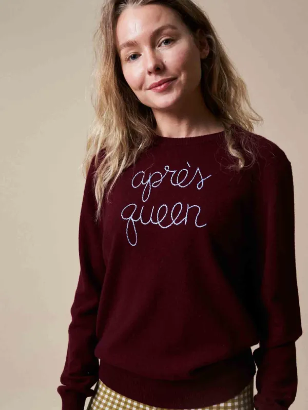 "après queen" Crewneck made by Lingua Franca NYC