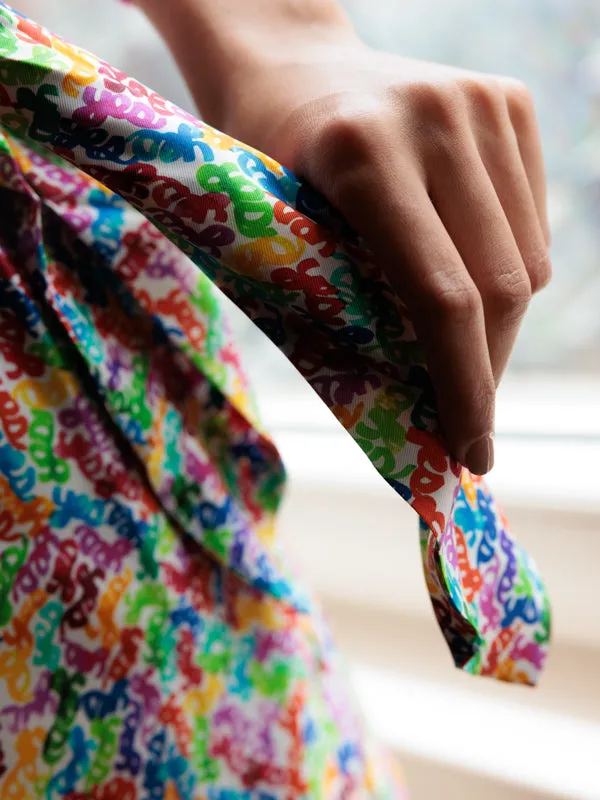 Yes Silk Tie Skirt sold by Lingua Franca NYC product image thumbnail 3
