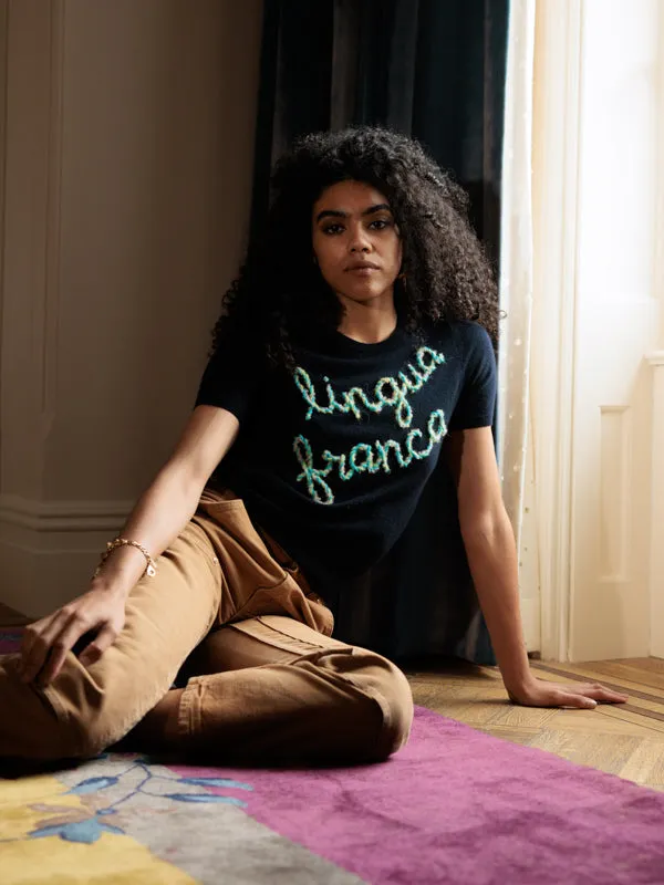 "lingua franca" Short Sleeve sold by Lingua Franca NYC product image thumbnail 2