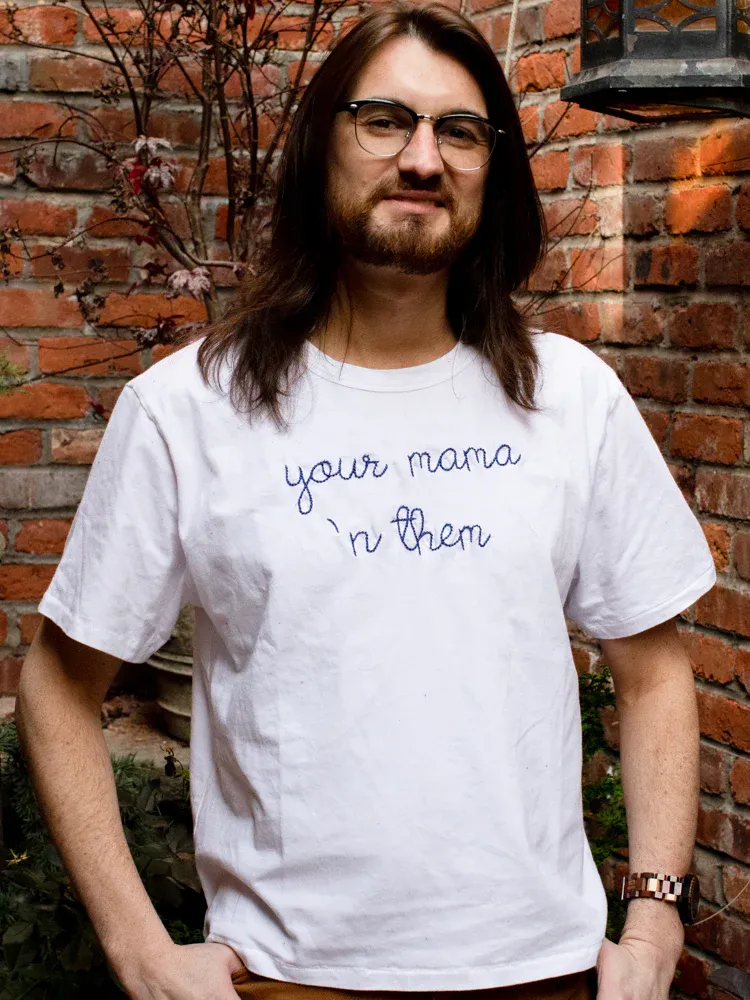 "your mama 'n them" T-Shirt sold by Lingua Franca NYC product image thumbnail 4