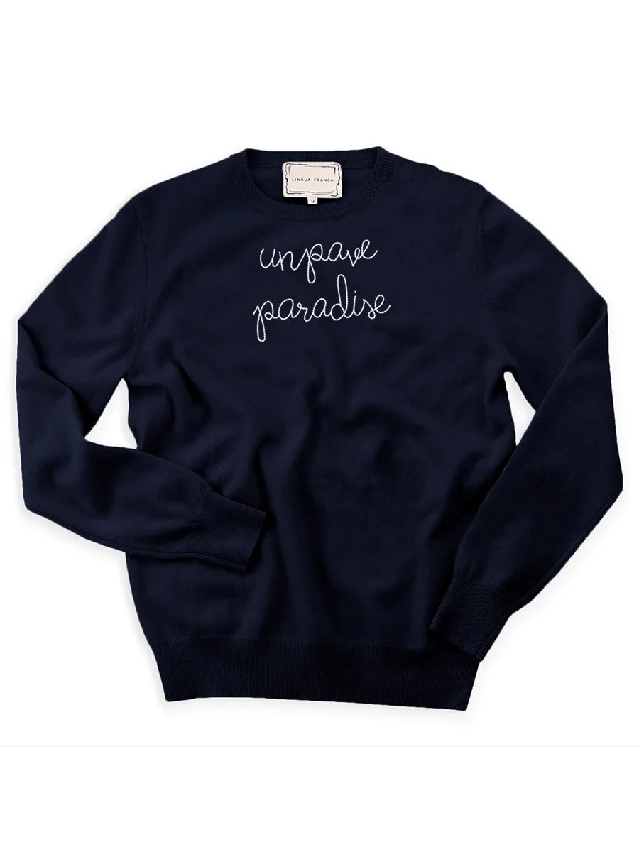 "unpave paradise" Crewneck sold by Lingua Franca NYC product image thumbnail 5