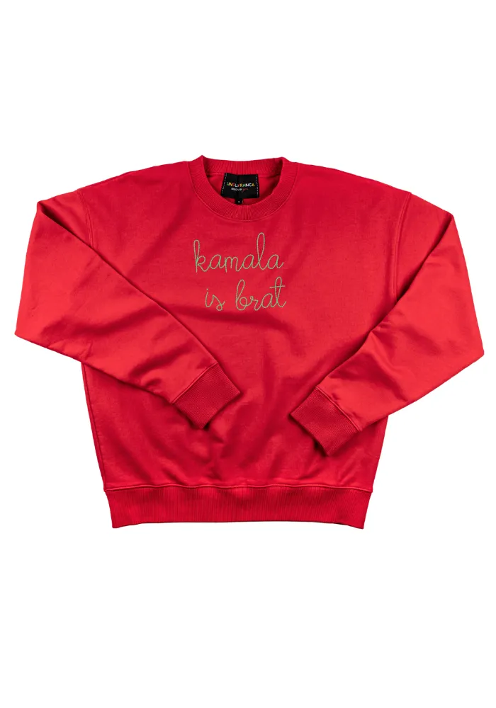 "kamala is brat" Women's Sweatshirt sold by Lingua Franca NYC product image thumbnail 4