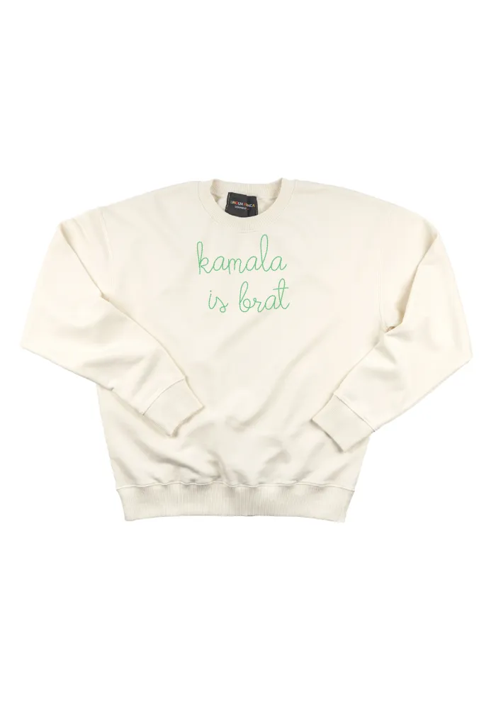 "kamala is brat" Women's Sweatshirt sold by Lingua Franca NYC