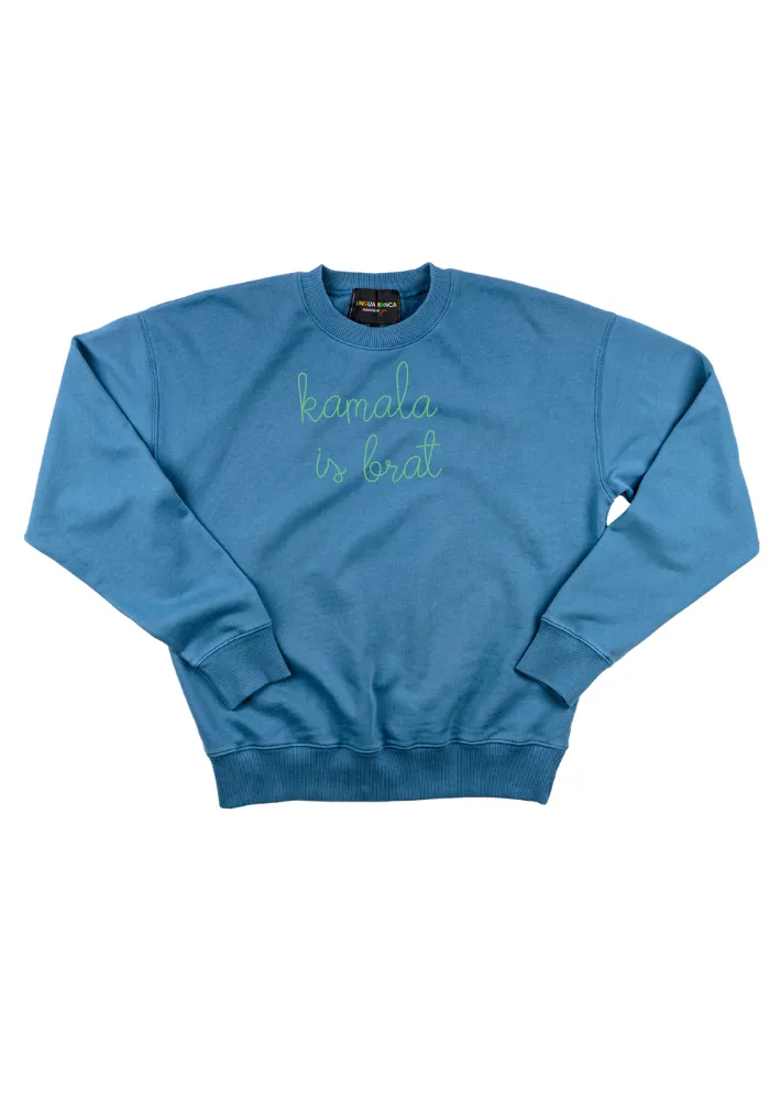 "kamala is brat" Women's Sweatshirt sold by Lingua Franca NYC product image thumbnail 5