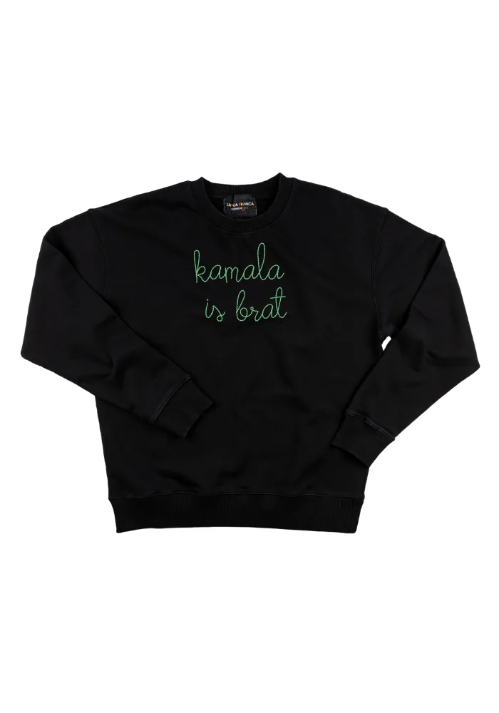 "kamala is brat" Women's Sweatshirt sold by Lingua Franca NYC product image thumbnail 3