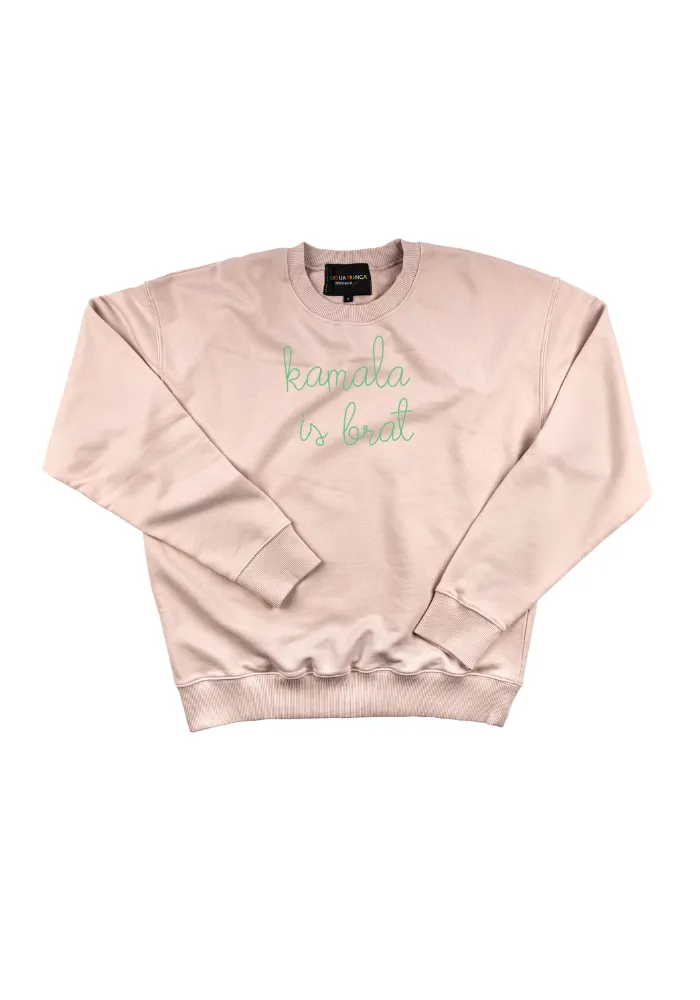 "kamala is brat" Women's Sweatshirt sold by Lingua Franca NYC product image thumbnail 2