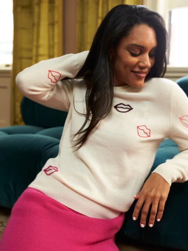 Lips Crewneck sold by Lingua Franca NYC