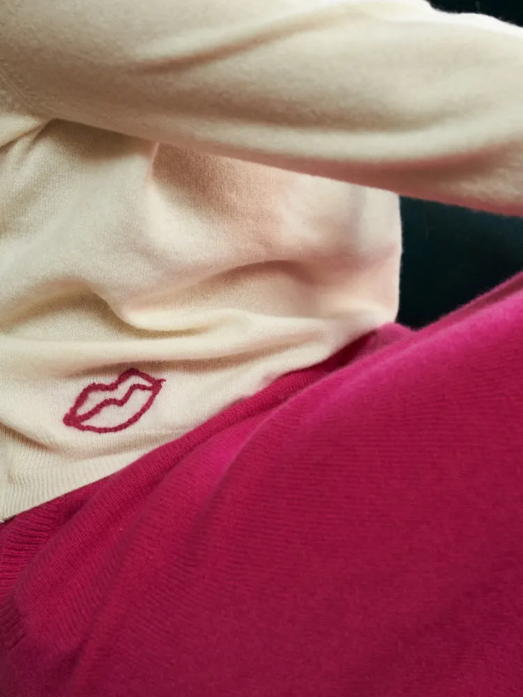 Lips Crewneck sold by Lingua Franca NYC product image thumbnail 2