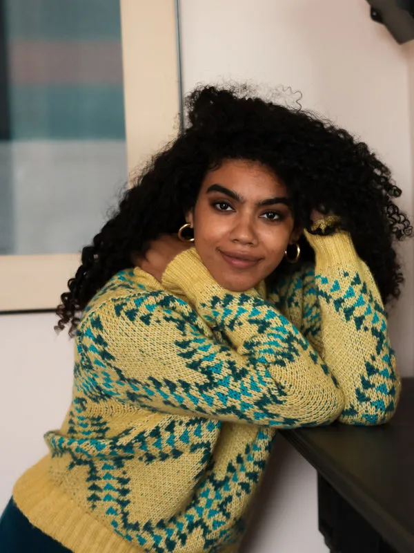 Chunky Argyle Jacquard sold by Lingua Franca NYC product image thumbnail 3