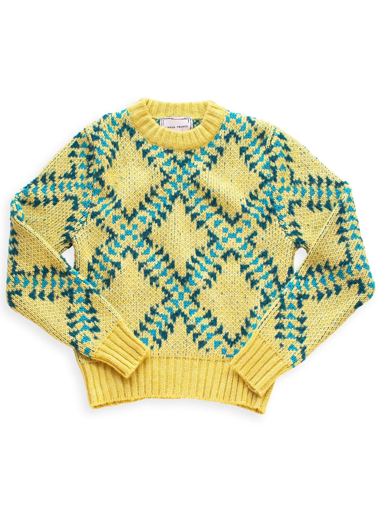 Chunky Argyle Jacquard sold by Lingua Franca NYC product image thumbnail 4