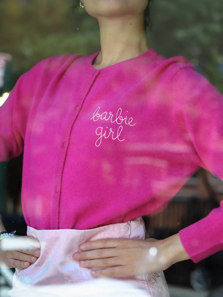 "barbie girl" Cardigan sold by Lingua Franca NYC