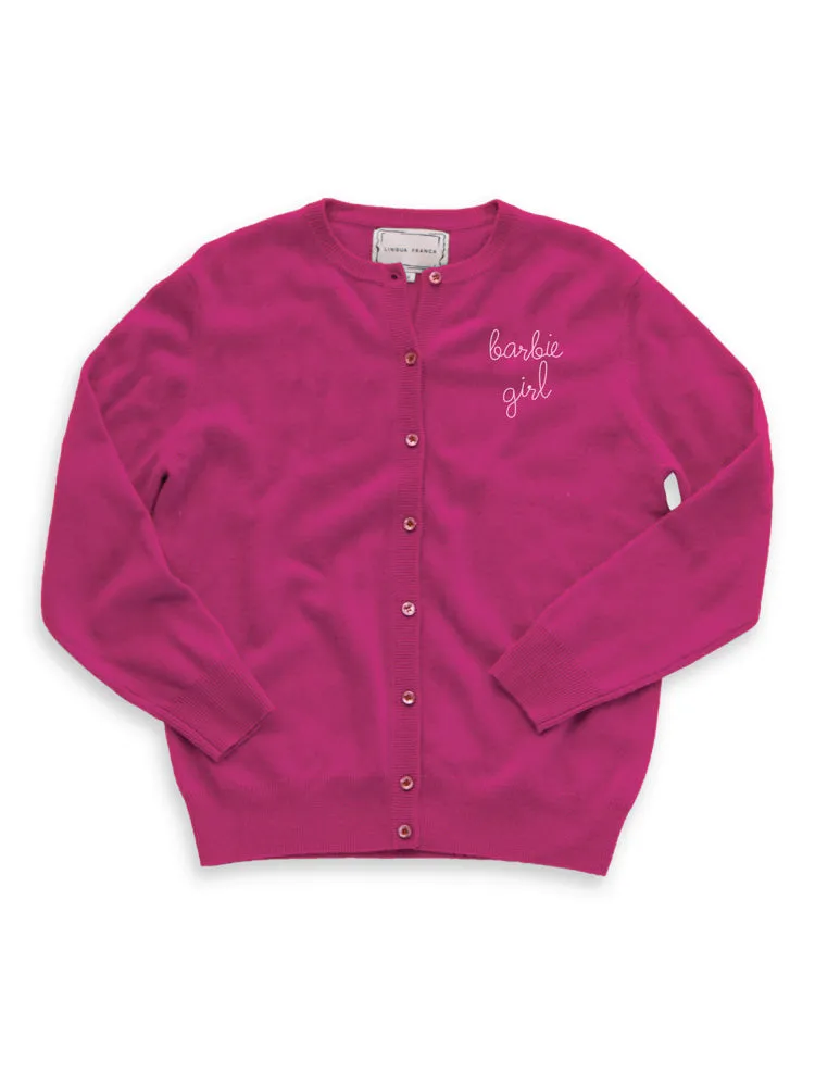 "barbie girl" Cardigan sold by Lingua Franca NYC product image thumbnail 4