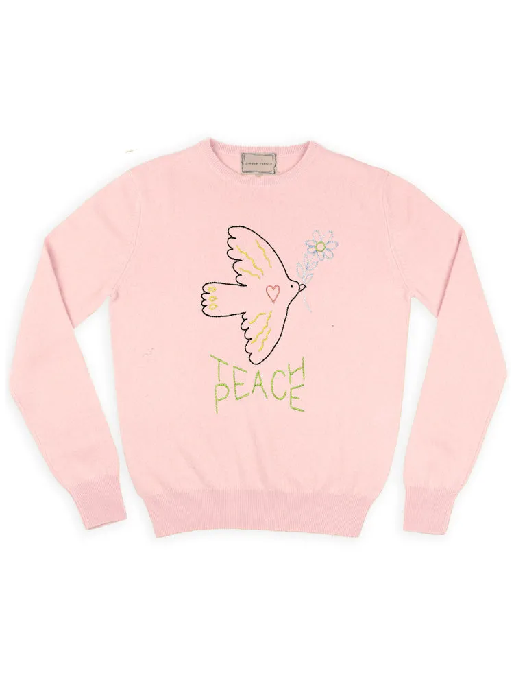 "Teach Peace" Crewneck sold by Lingua Franca NYC product image thumbnail 5