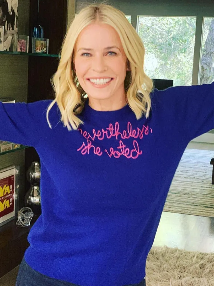 "nevertheless, she voted" Crewneck sold by Lingua Franca NYC product image thumbnail 2