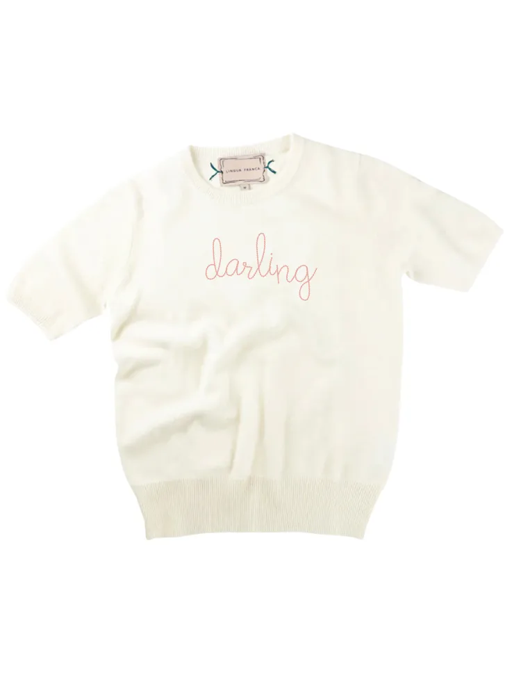 "darling" Short Sleeve sold by Lingua Franca NYC product image thumbnail 2