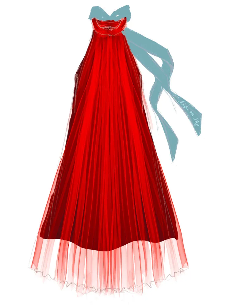 Minneli Halter Dress sold by Lingua Franca NYC product image thumbnail 3