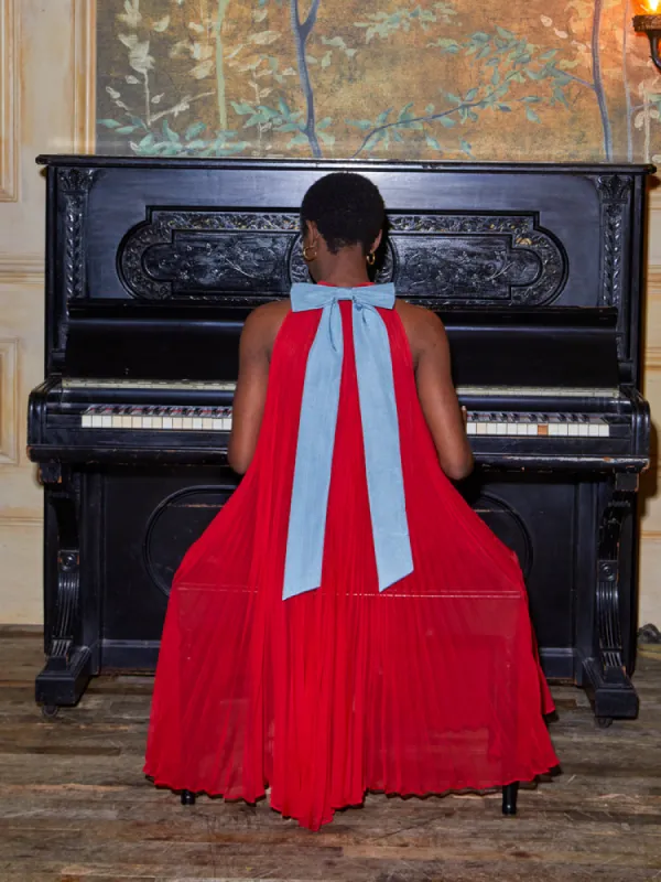 Minneli Halter Dress made by Lingua Franca NYC