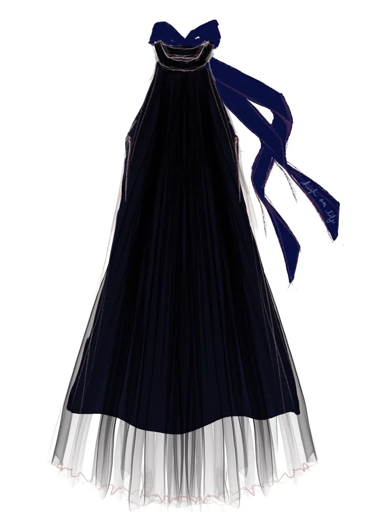 Minneli Halter Dress sold by Lingua Franca NYC product image thumbnail 4