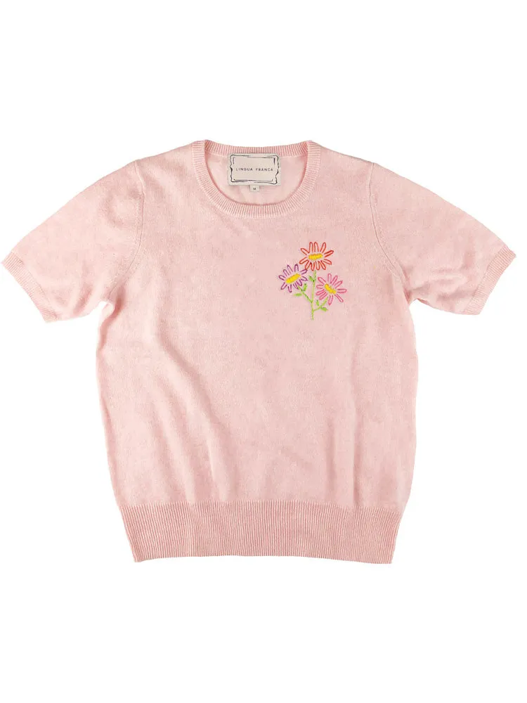 Custom Flower Short Sleeve sold by Lingua Franca NYC product image thumbnail 4