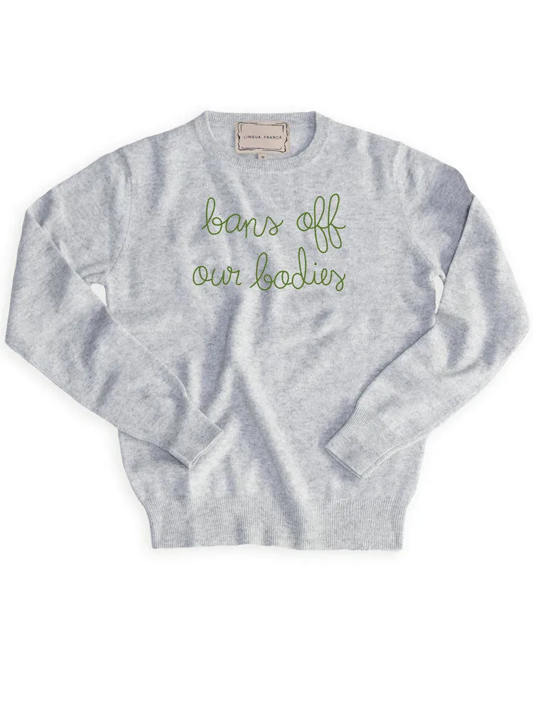 Bans off Crewneck sold by Lingua Franca NYC product image thumbnail 3