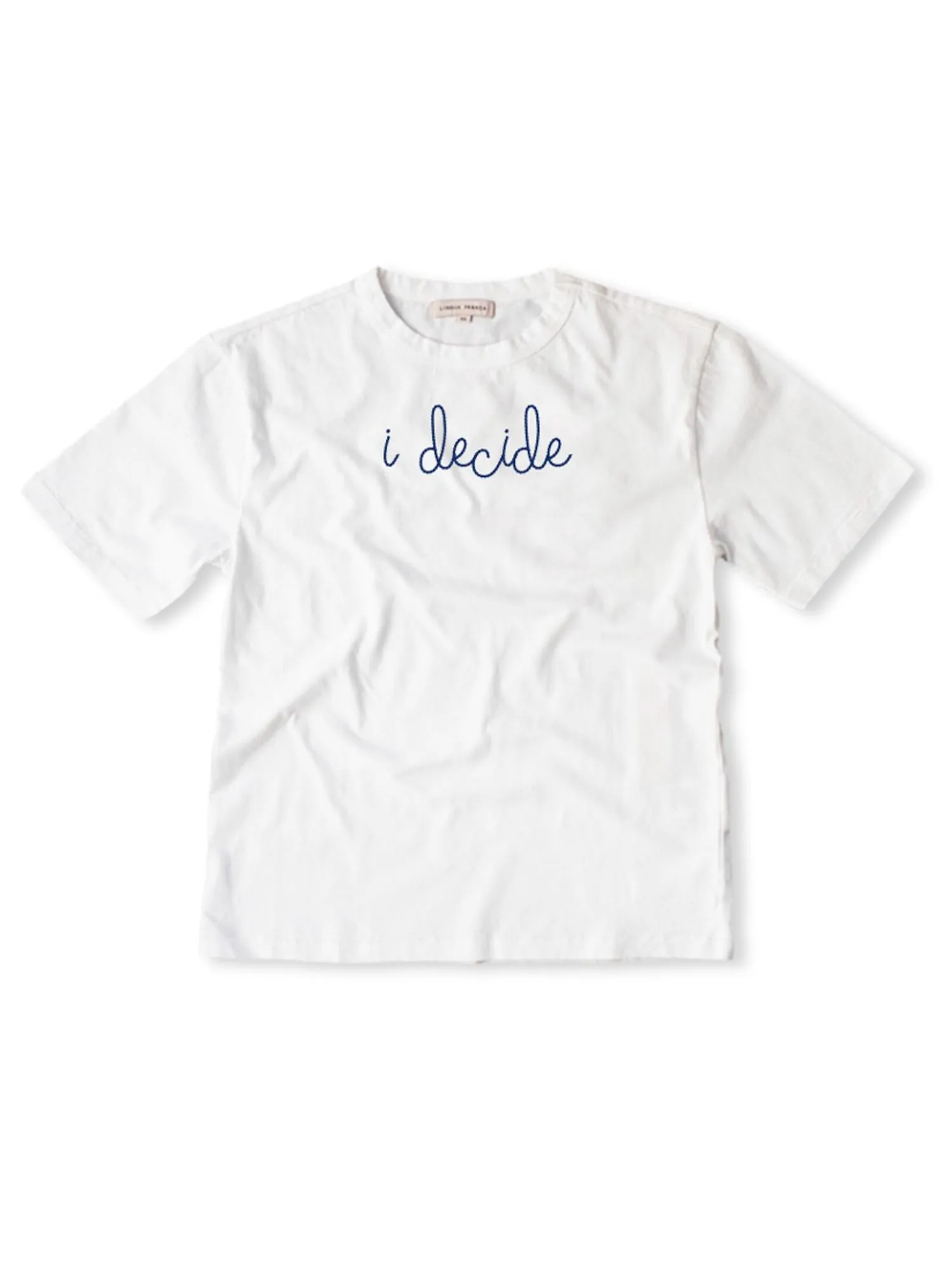 "i decide" T-Shirt sold by Lingua Franca NYC product image thumbnail 4