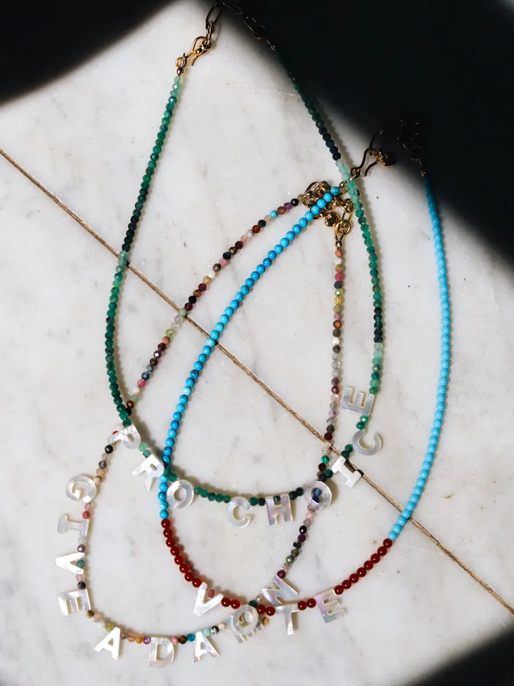 GIVE A DAMN necklace sold by Lingua Franca NYC product image thumbnail 4