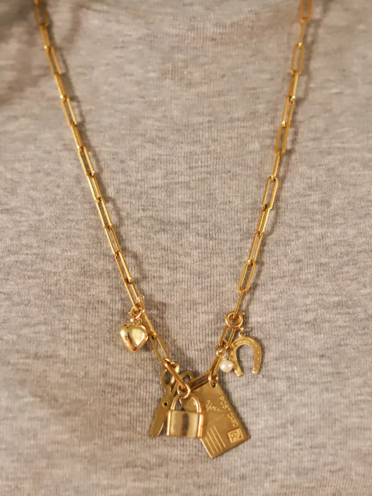 Lingua Franca Charm Necklace sold by Lingua Franca NYC