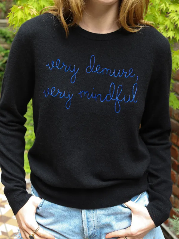"very demure, very mindful" Crewneck sold by Lingua Franca NYC