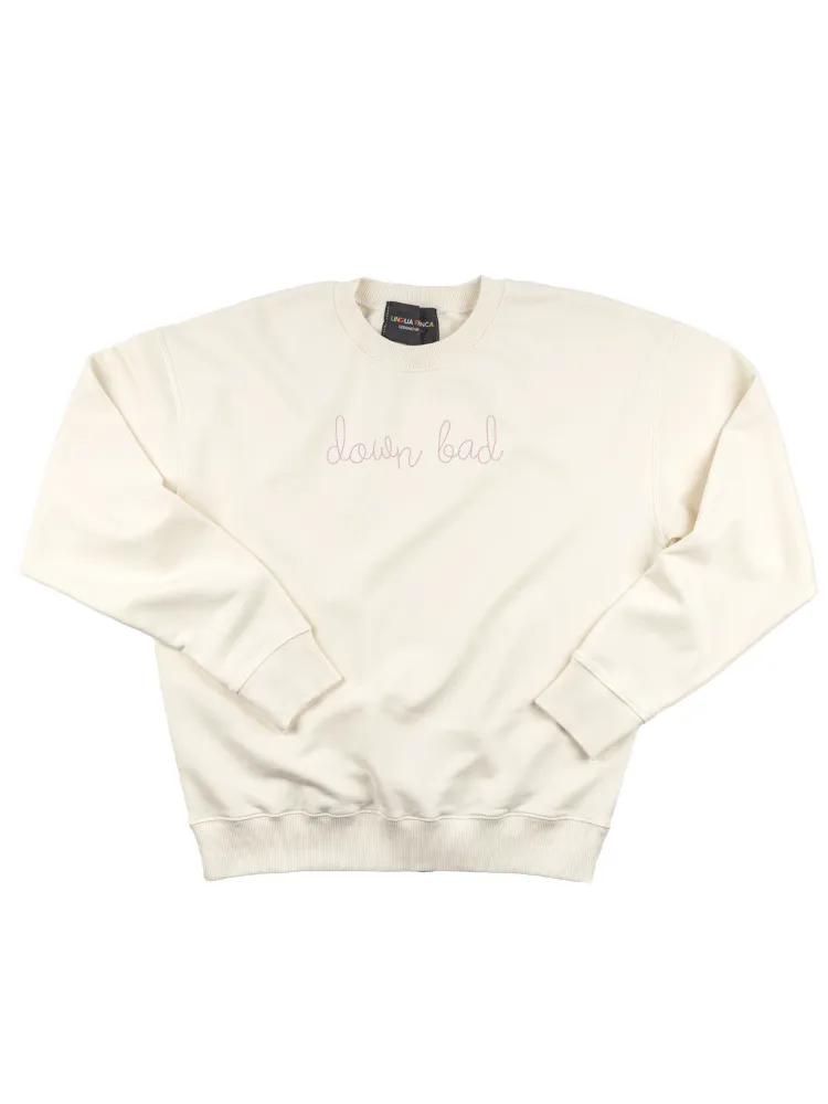 "down bad" Women's Sweatshirt sold by Lingua Franca NYC product image thumbnail 3